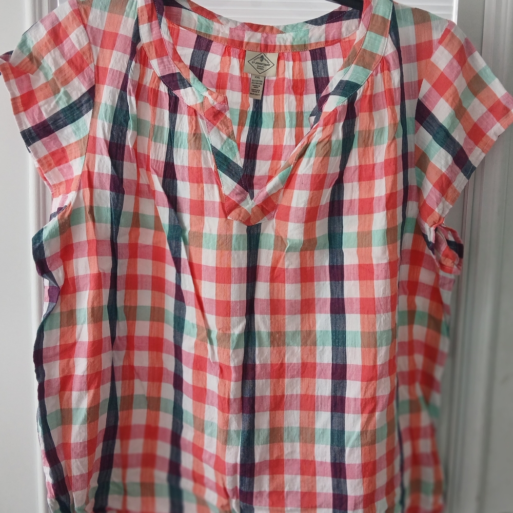 Plaid Women's Top - Multicolor